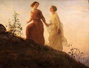 Louis Janmot Poem of the Soul  On the mountain oil painting artist